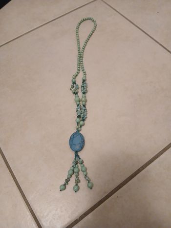 Collier fantaisie turquoise