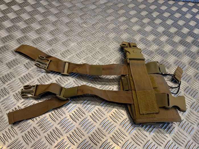 sac holster de cuisse kaki reglable tactical dmoniac neuf - photo numéro 2