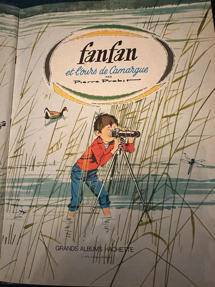 1970 Livre ancien Fanfan et l’ours de Camargue Pierre Probst Grands albums Hachette - photo numéro 7