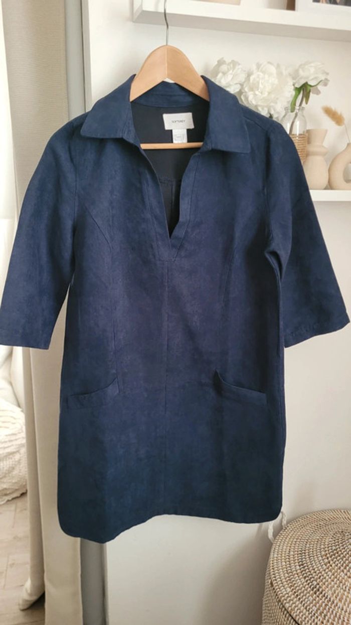 Robe courte Soft Grey aspect velours taille 40 - photo numéro 10
