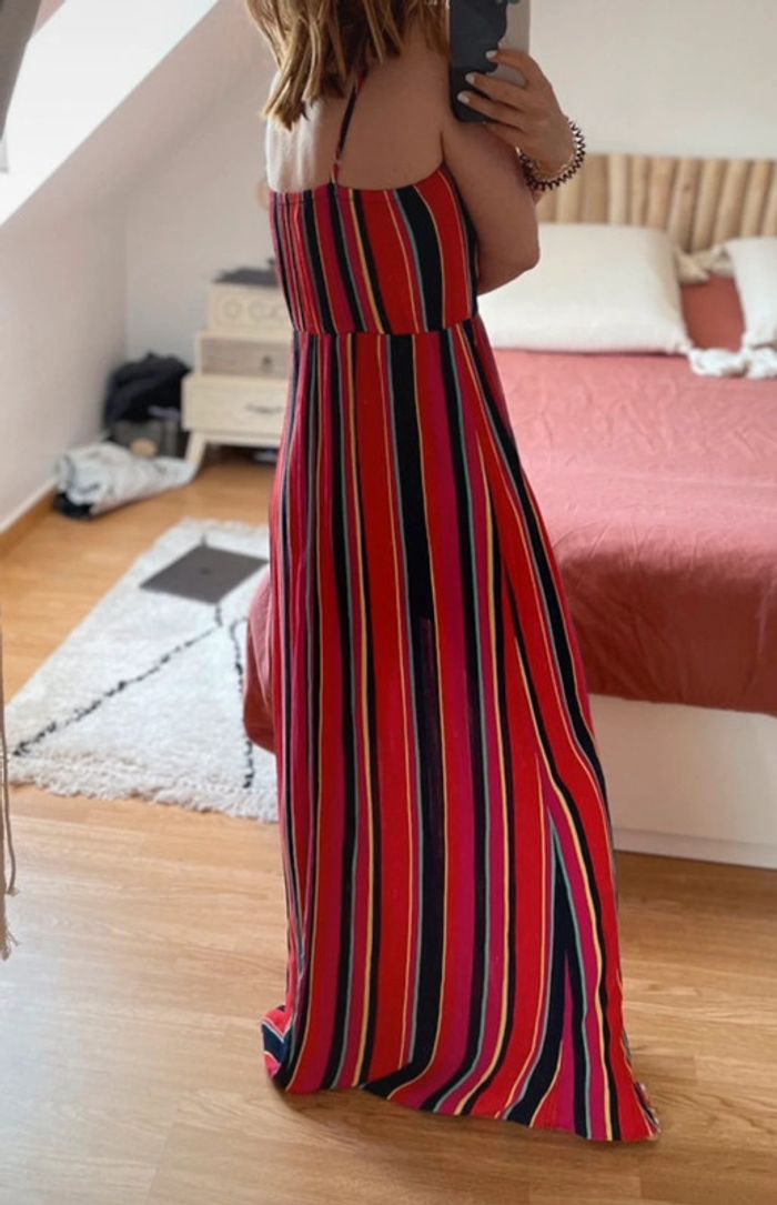 Robe longue rayée bohème Promod 🌺 - photo numéro 3