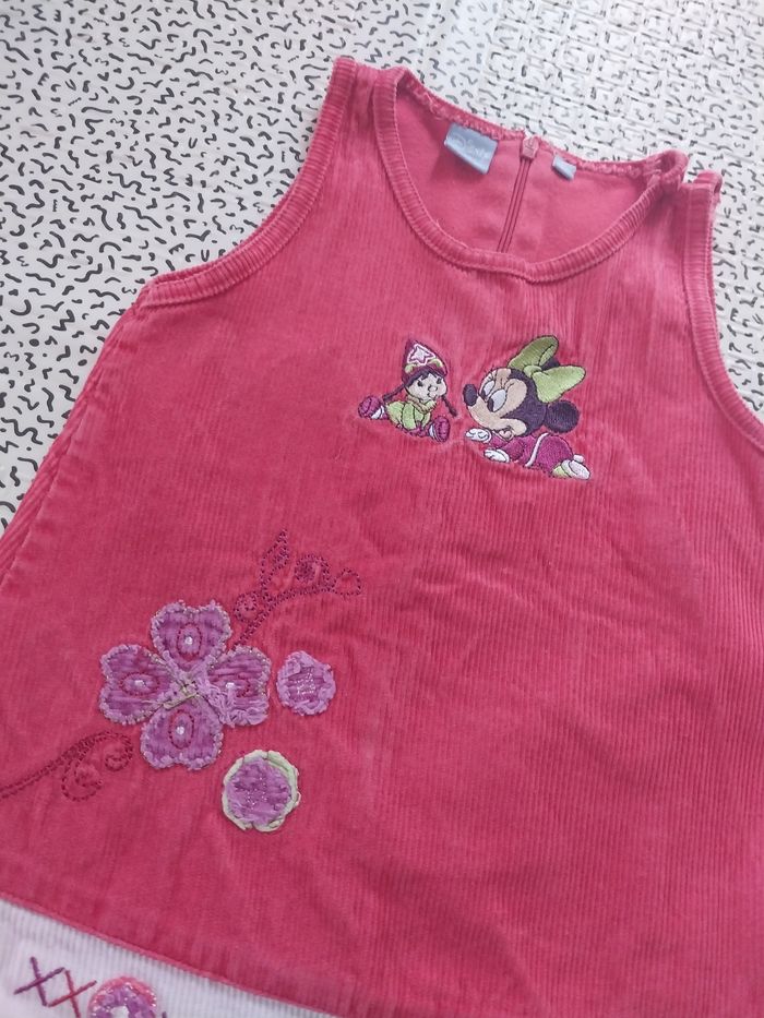 Robe velours Minnie Disney bébé 18 mois