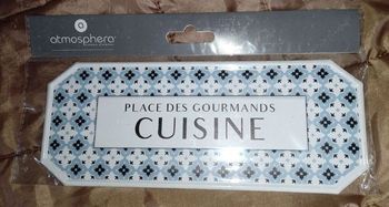 Plaque de porte atmosphèra cuisine