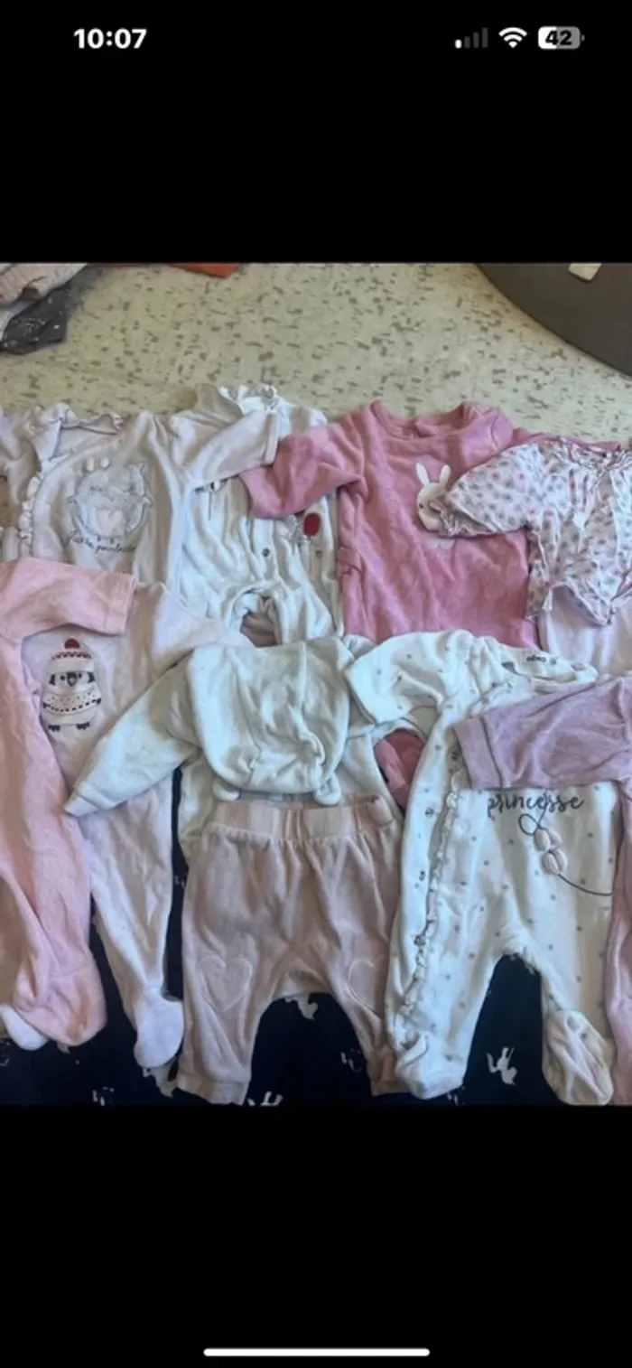 Pyjama bébé fille 1 mois - photo numéro 3