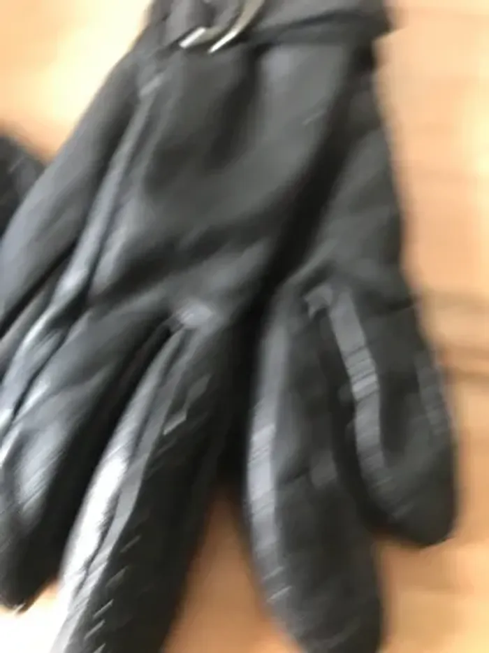 gants cuir marque shilton noir homme S logo sur un doigt - photo numéro 4