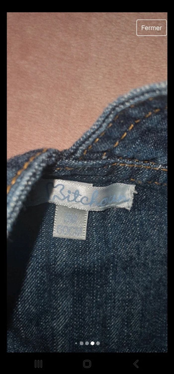 Salopette en jeans 3 mois bébé garçon - photo numéro 7