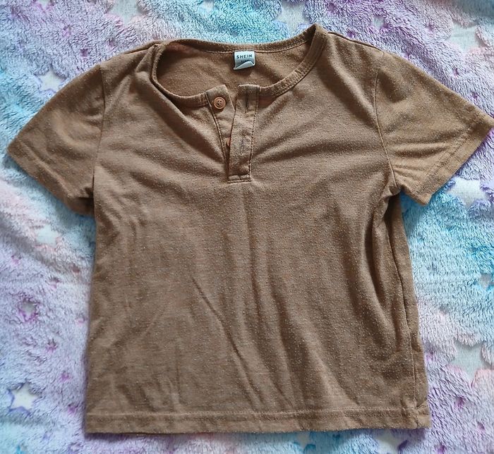 Tee-shirt marron shein 4 ans