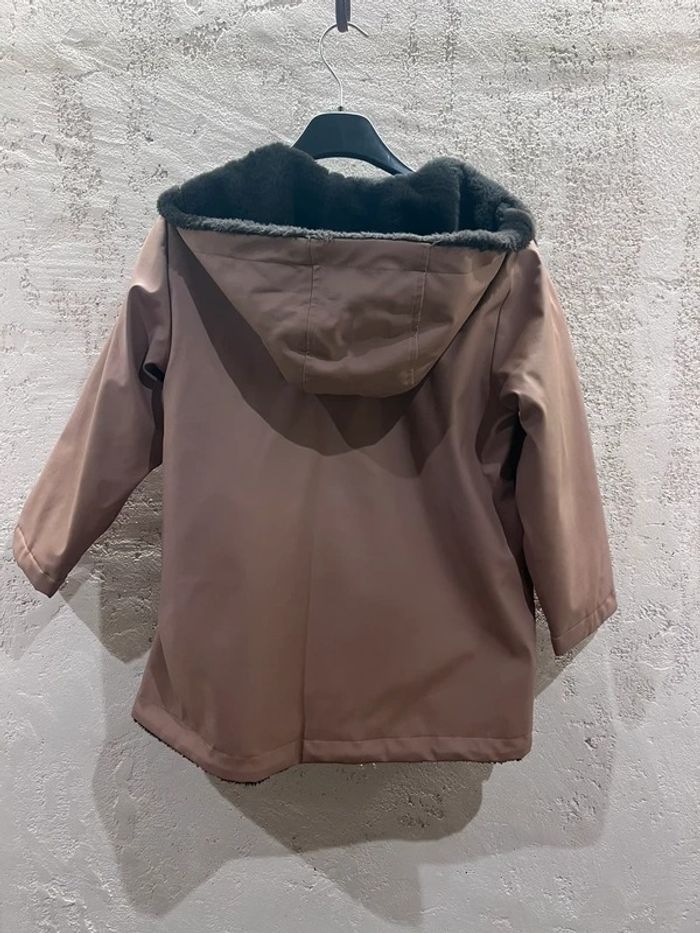 Parka bambina con pelliccia