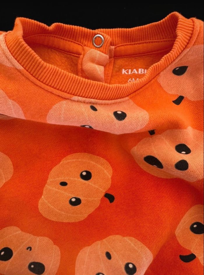 Ensemble citrouille Kiabi taille 6 mois - photo numéro 3
