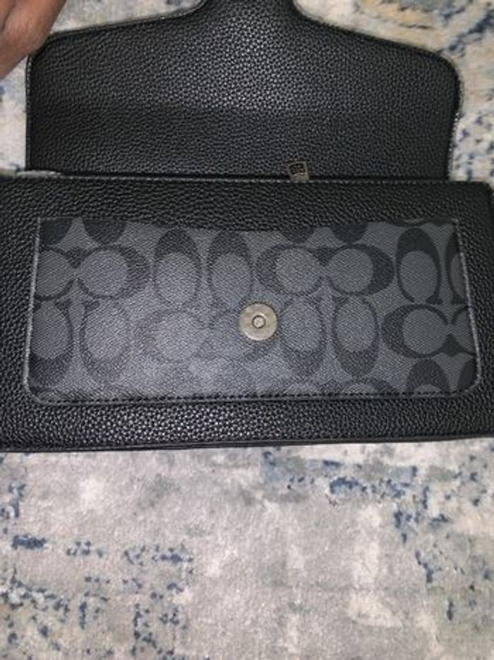 Sac a main noir gris coach - photo numéro 3