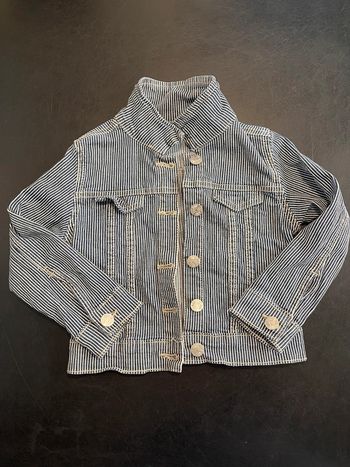 Veste en jean rayée 4 ans