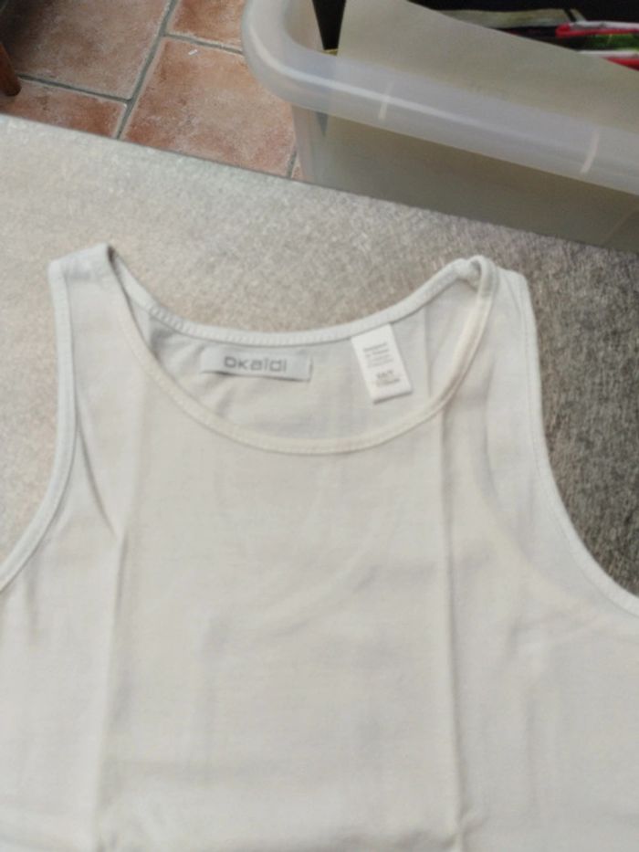 Lot de 2 débardeurs 5 ans fille blanc - photo numéro 5