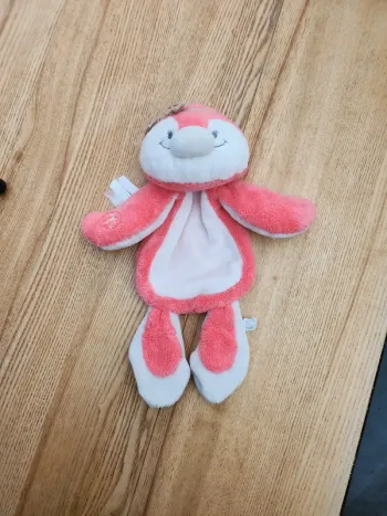 Doudou plat rose noukie's Daisy