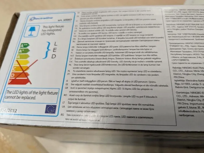 Lot de 2 lampes ovales d'extérieur à led. Electraline - photo numéro 2