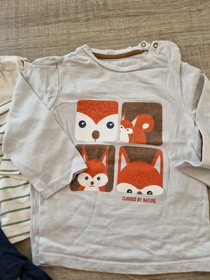 Lot de 5 T-shirt ML 18 mois - photo numéro 5