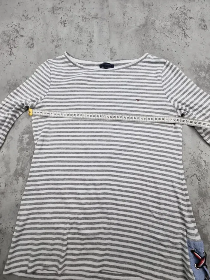 Sweat marinière Tommy Hilfiger – Taille M Femmes (mesures en photos) - photo numéro 9