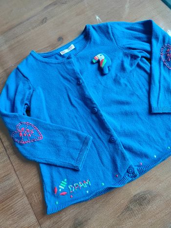 Gilet bleu dpam 24mois