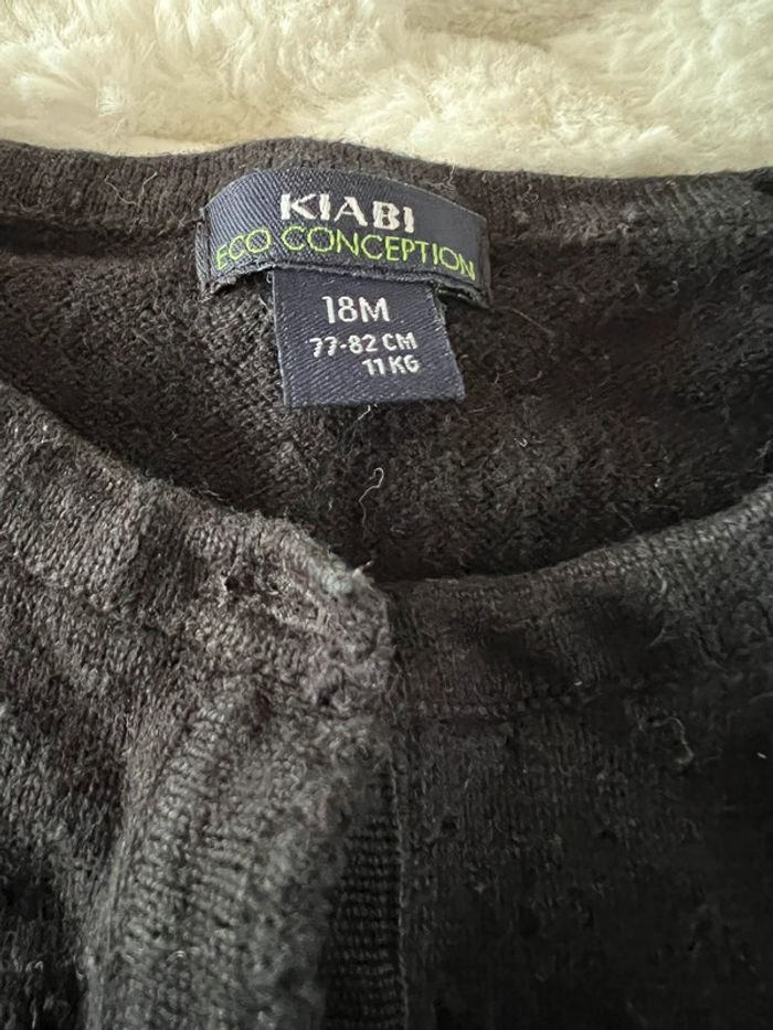 Gilet noir Kiabi fille - photo numéro 3