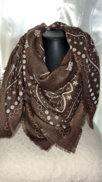 Foulard bandana chocolat 