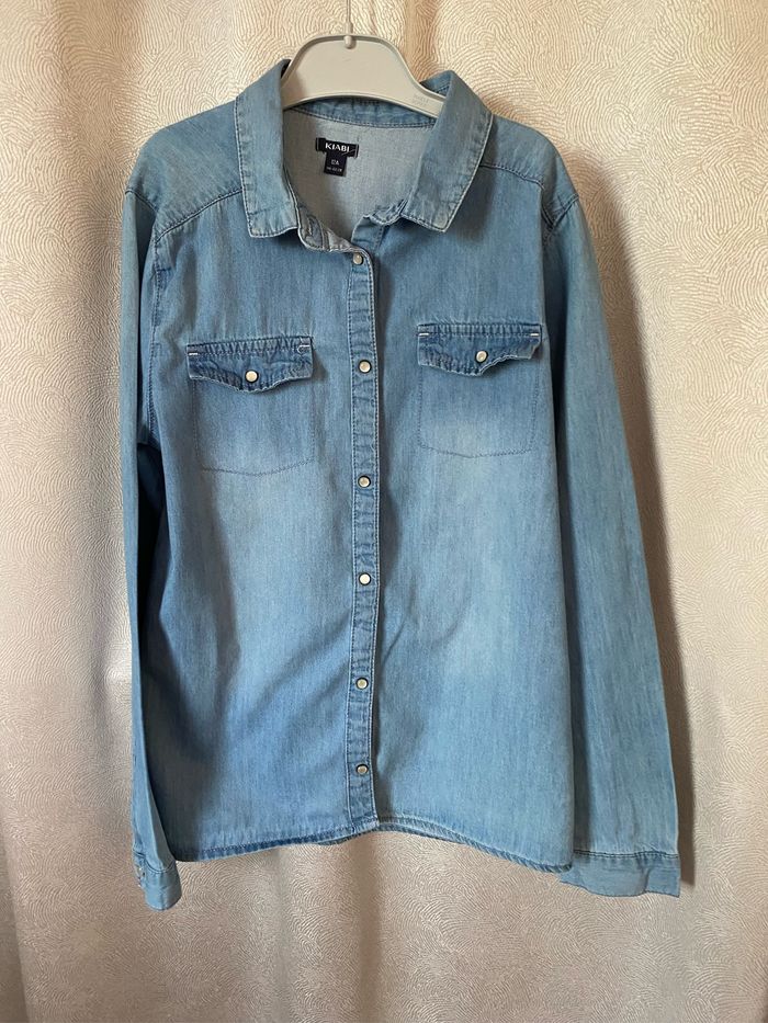 Chemise en jeans fille à fermeture pressions nacrés 12 ans kiabi