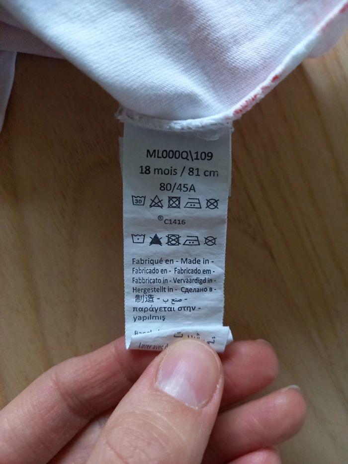 T-shirt manches courtes 18 mois - photo numéro 5