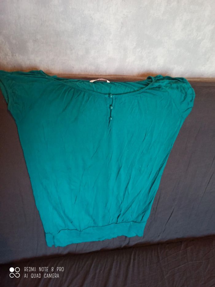 Haut turquoise
