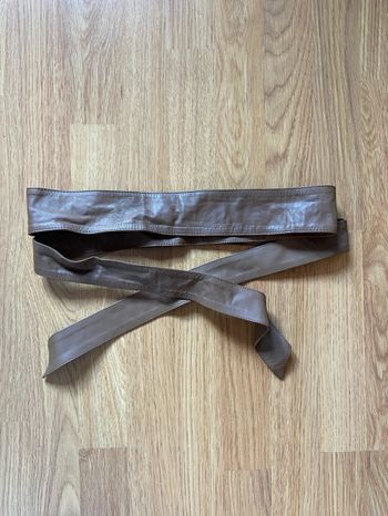 Ceinture large moka cuir TU