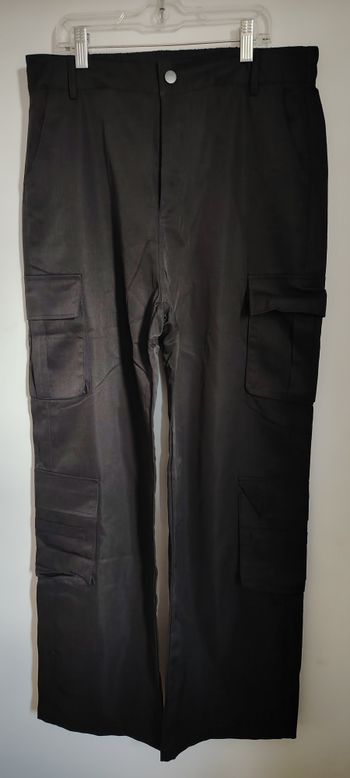 Pantalon cargo noir – taille XL femme