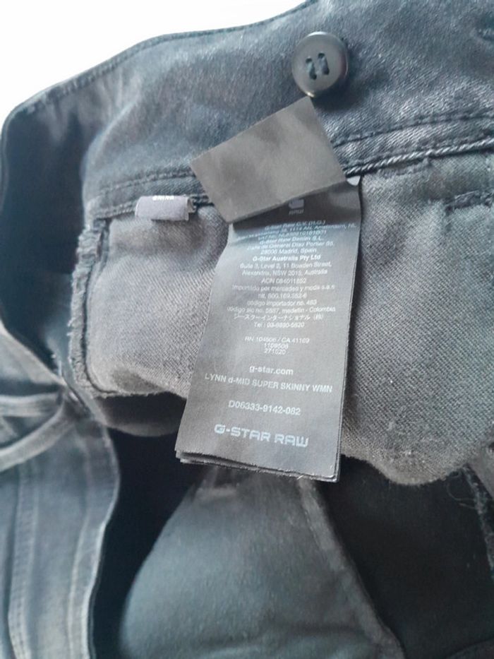 Jean super skinny taille basse G star raw - photo numéro 6