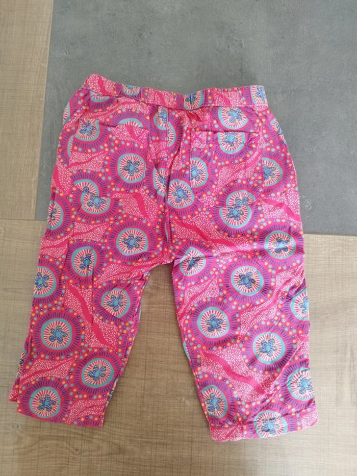 Pantalon fluide fushia à motifs colorés - photo numéro 3