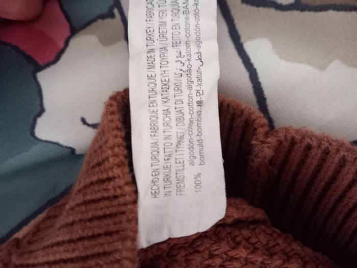 Pull court mailles torsadées chocolat Stradivarius - photo numéro 5