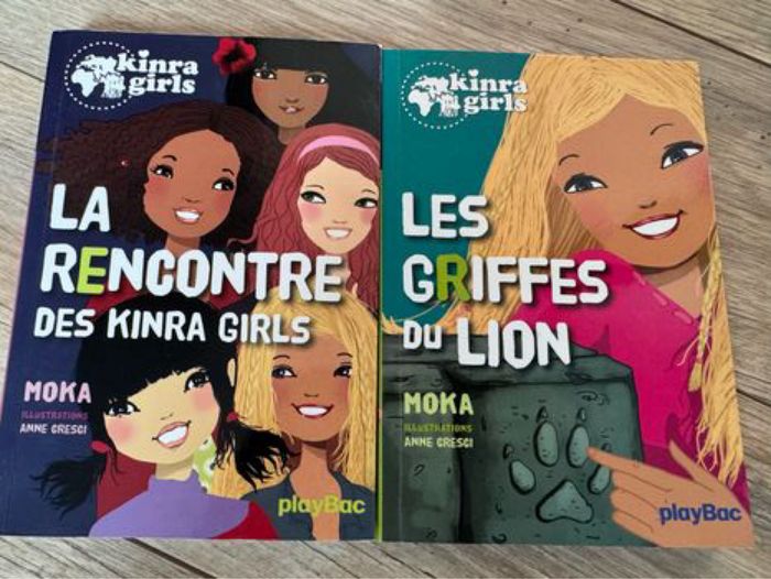 Lot 2 livres de Kinra Girls Hatier playbac