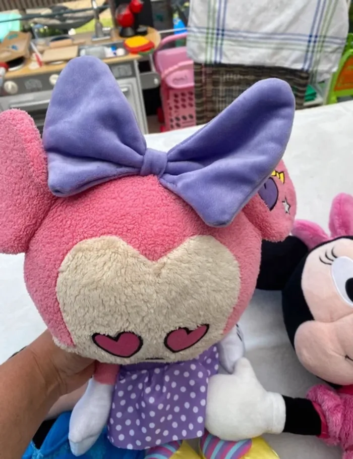 Lot de 3 peluches Minnie mickey Disney - photo numéro 5