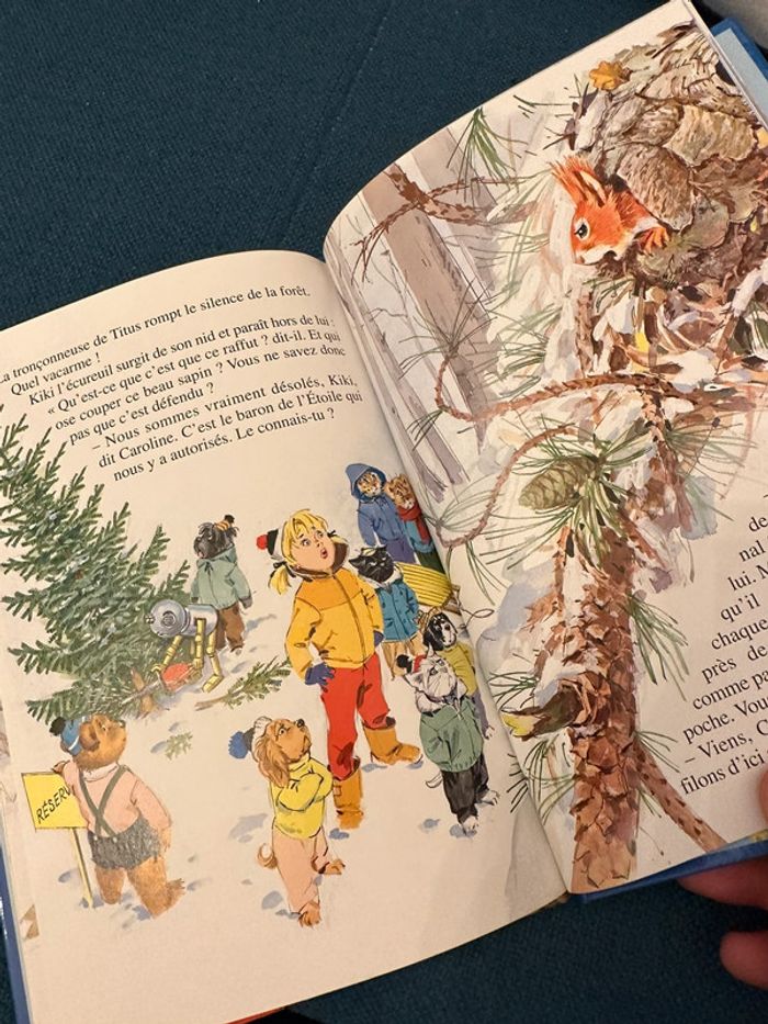 Le Noël de Caroline livre bleu vintage rare édition album bd Pierre Probst - photo numéro 3