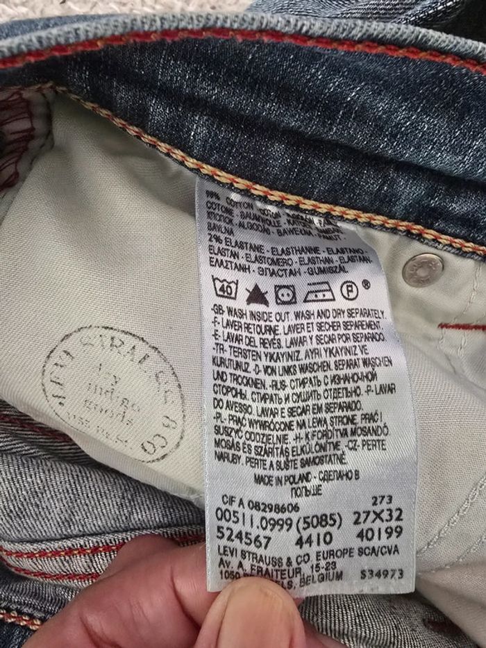 Levi's 511 slim taille 36 ou w27 L32 - photo numéro 8