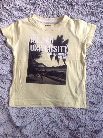 Tee-shirt jaune In Extenso - 2 ans