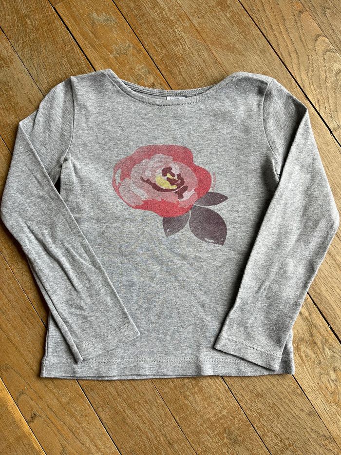 Tee-shirt gris Petit Bateau 6 ans