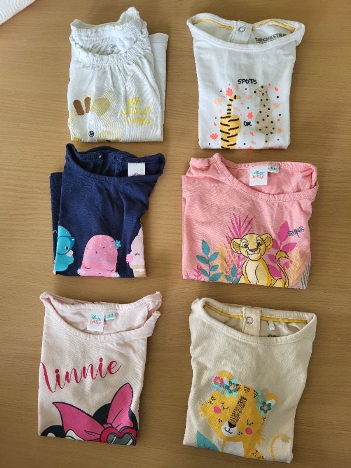 Lot de 6 T-shirts manches courtes