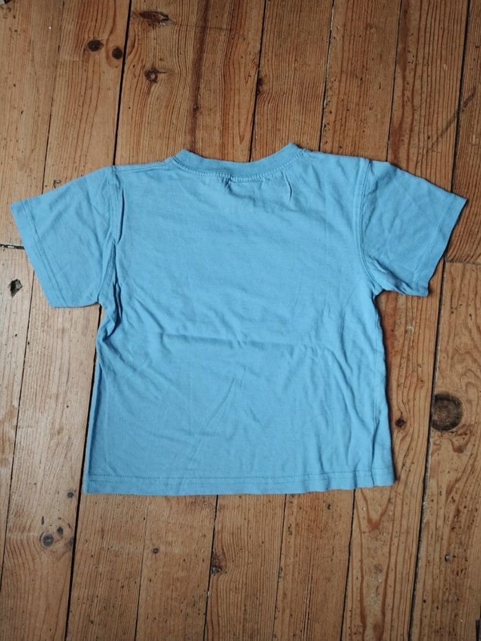 T-shirt mc bleu océan 6 ans garçon - photo numéro 2