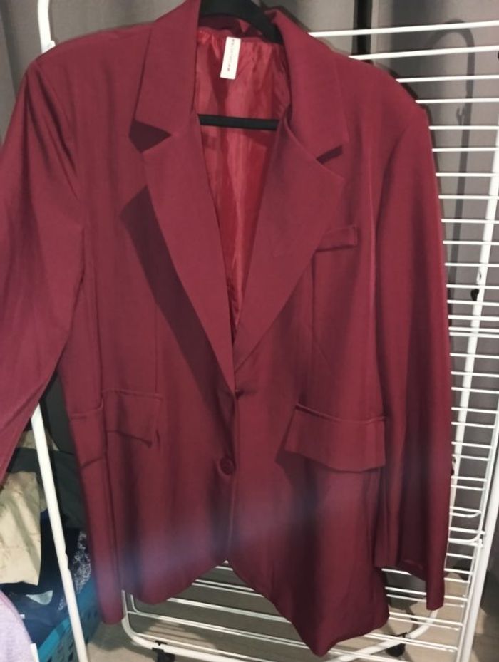 Blazer oversize bordeaux