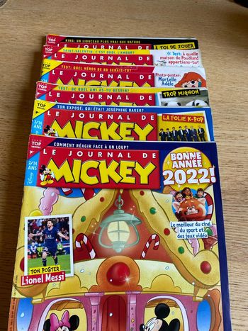 Lot de 6 Le journal de Mickey