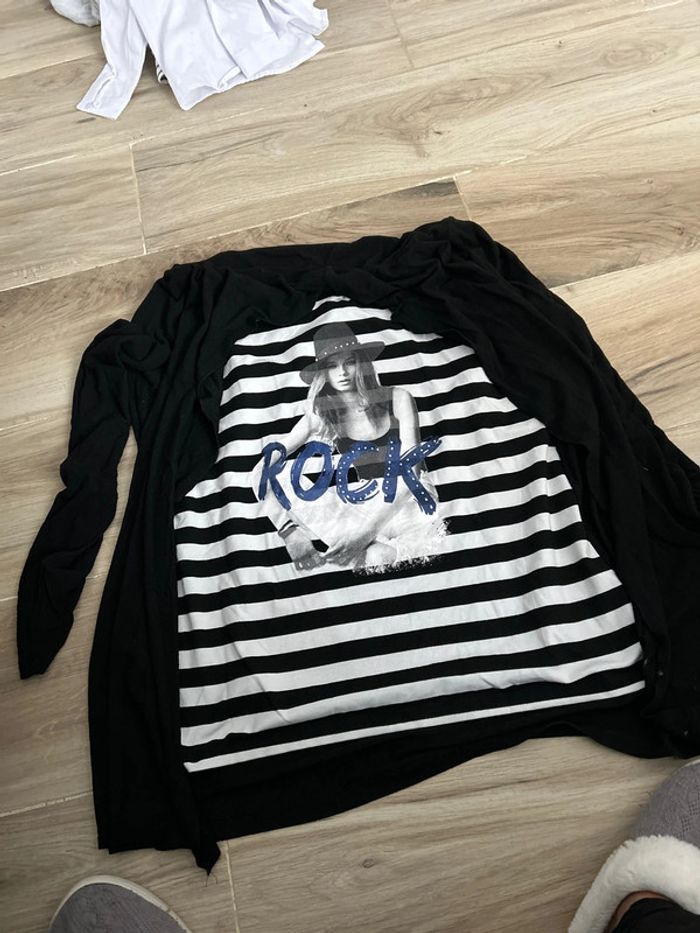 T-shirt avec gilet integré