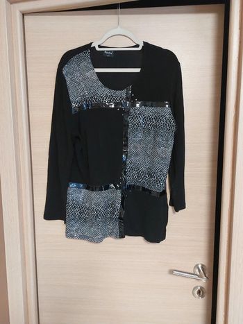 Haut noir strass