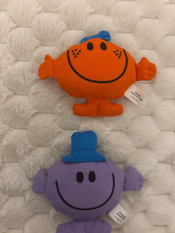 Lot de 2 peluches mr Mme