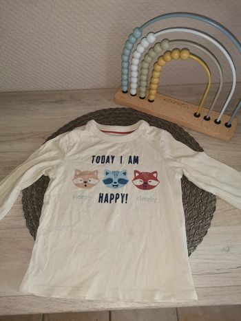T-shirt manches longues 2 ans c&a animaux