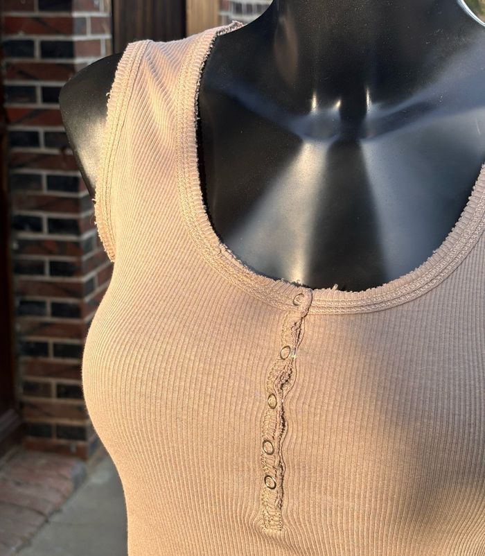 Débardeur couleur taupe clair T38 • Grand Voile - photo numéro 3
