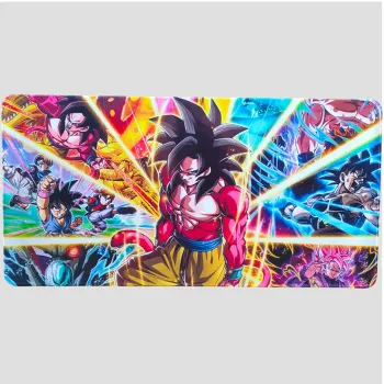 Tapis de souris Son Goku – Super Saiyan 4 & Fond flashback