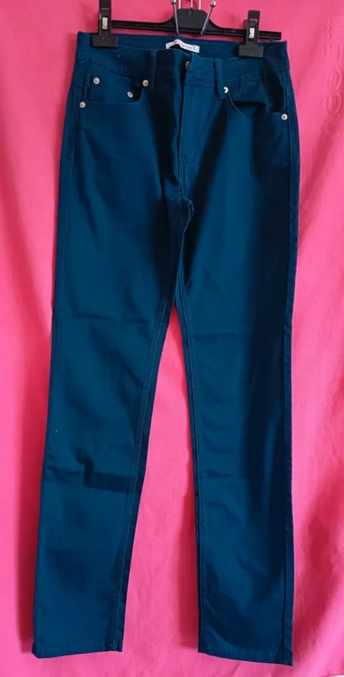 Pantalon élasthanne forme jean droit (A263)