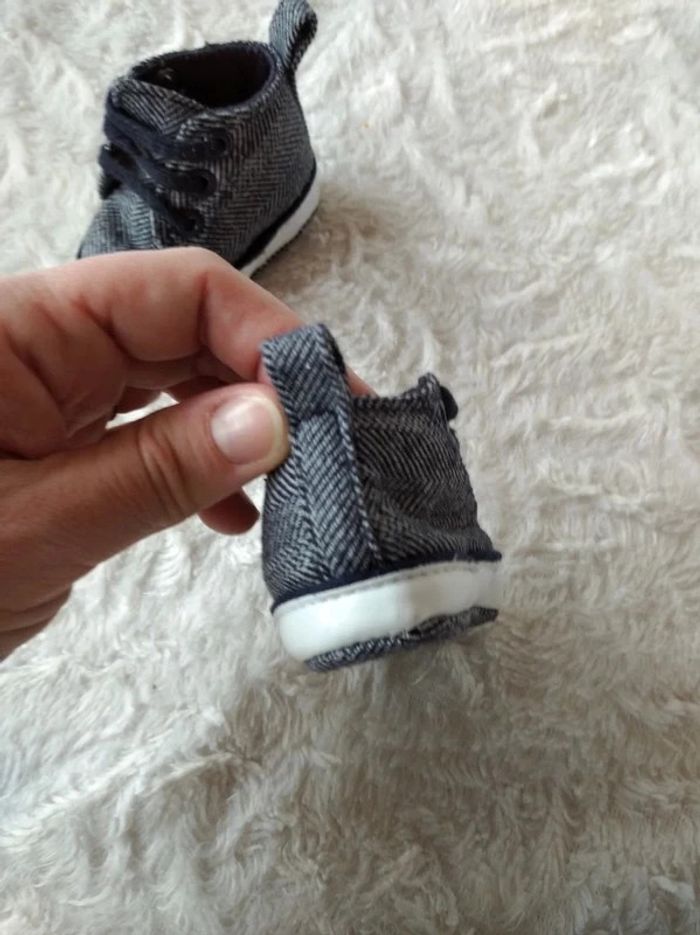 Chaussures bébé style basket Garçon 0/3 mois - photo numéro 8