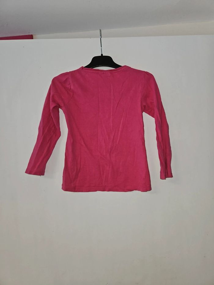 Tee-shirt manche longue fille Disney reine des neiges 6 ans - photo numéro 3